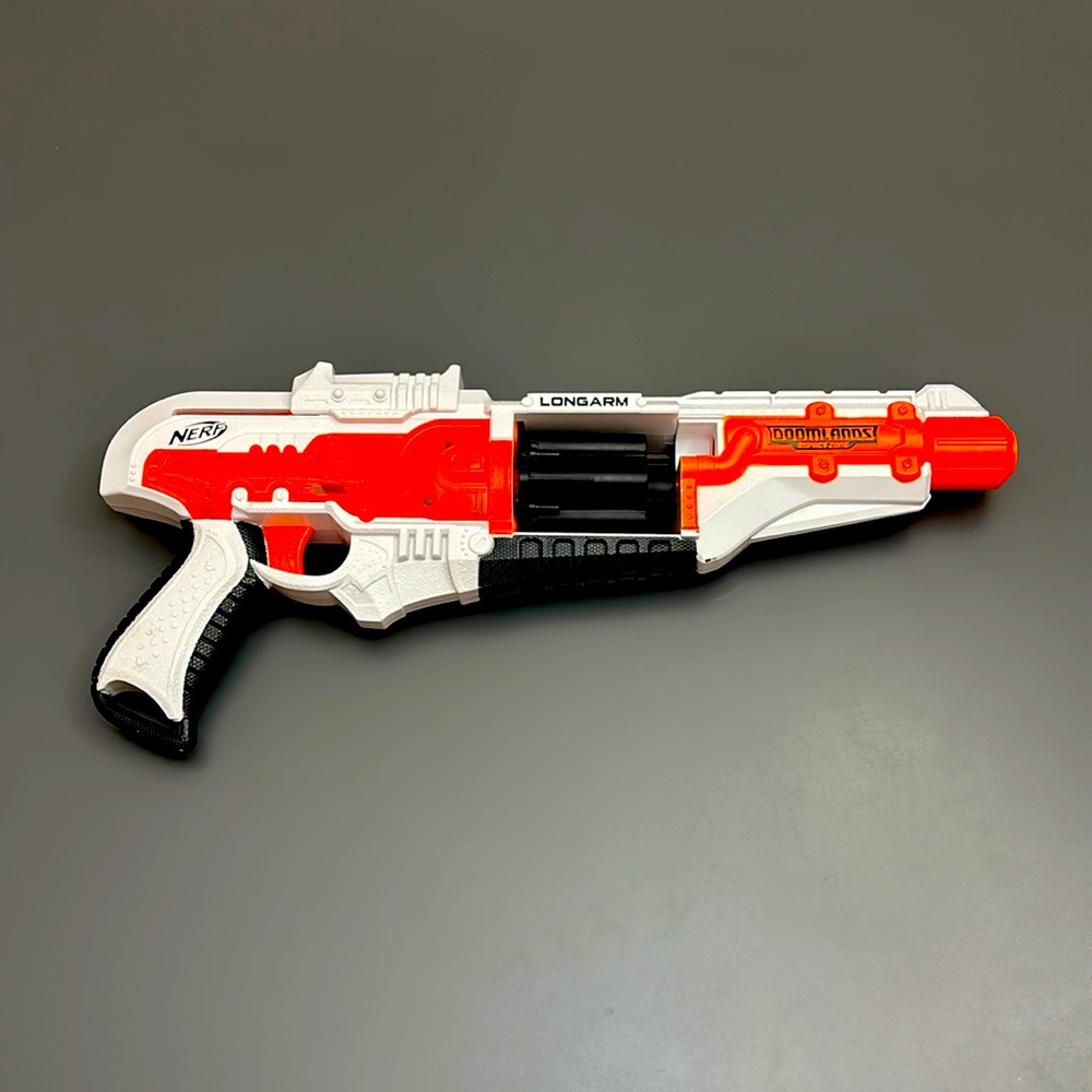 NERF Doomlands Longarm Dart Gun Blaster Revolver Hasbro 2015 WORKS TESTED